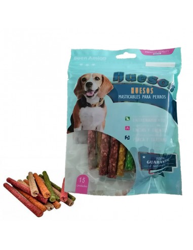  Snack Masticable Palitos de Colores 15 Unidades - Snacks y Premios - Puppies House