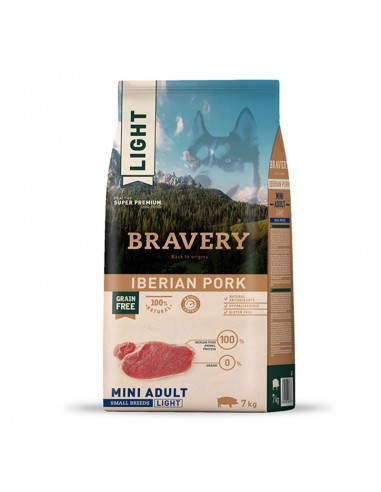  Bravery Iberian Pork Adulto Light 7 Kg - Alimentos para Perros - Puppies House
