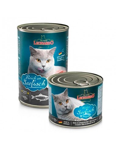  Leonardo Alimento en Lata Pescado 400gr - Alimentos para Gatos - Puppies House-$ 3.500