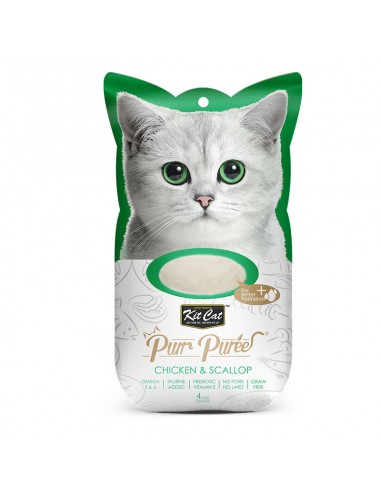  Kit Cat Pollo y Ostiones - Snacks para gatos - Puppies House