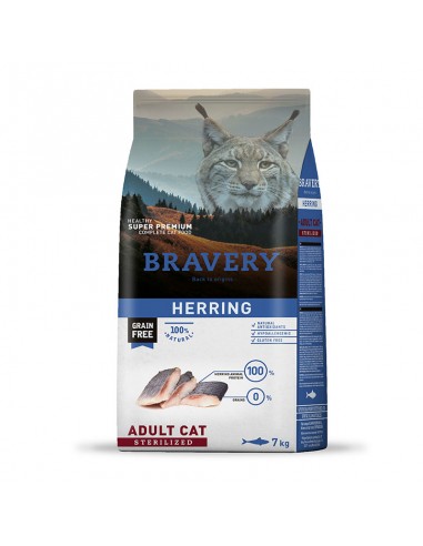  Bravery Herring Adult Cat Sterilized 7 Kg - Alimentos para Gatos - Puppies House