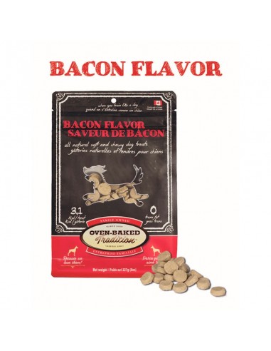  Bacon Dog Treats Oven baked 227 gr - Snacks para perros - Puppies House-$ 4.770