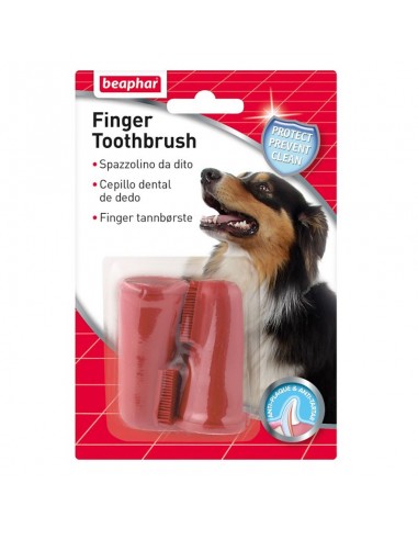  Cepillo de Dientes Dedo - Cuidado Dental para Perros - Puppies House-$ 4.000