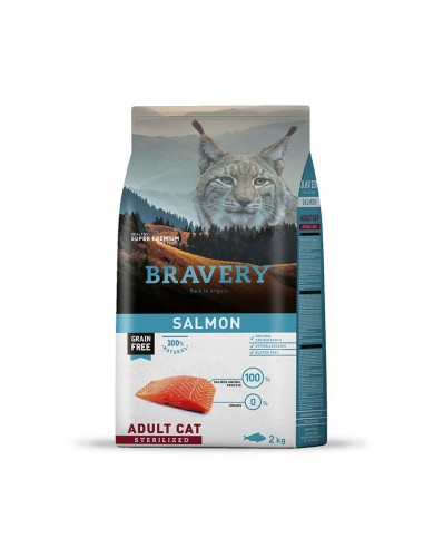 Bravery Adult Cat Salmon Sterilized 7 Kg