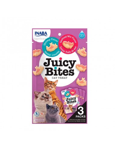  Juicy Bites Camarón y Mariscos - Snacks para gatos - Puppies House
