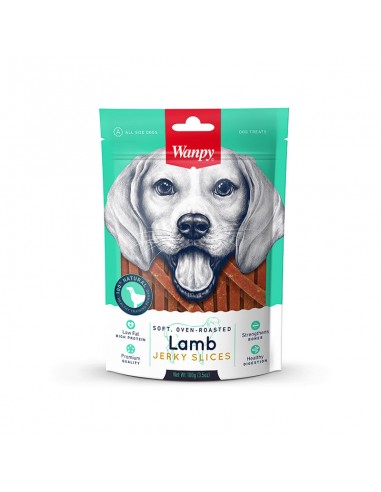  Wanpy Lamb Jerky Slices 100gr - Snacks para perros - Puppies House