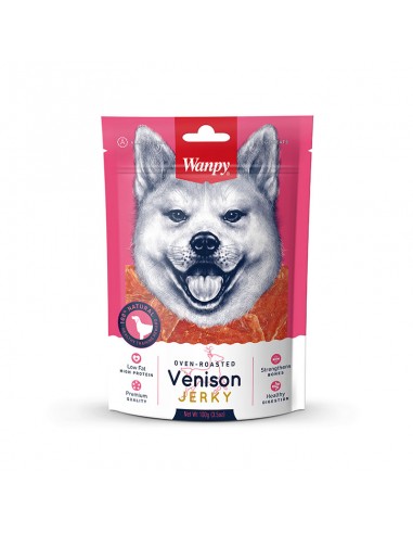  Wanpy Venison Jerky 100gr - Snacks para perros - Puppies House-$ 3.990