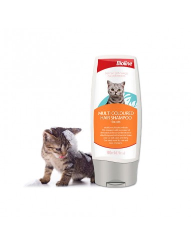  Bioline Shampoo para Gatos Multicolores - Belleza - Puppies House-$ 3.500