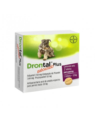  Drontal Plus Antiparasitario Interno 2 Comprimidos - Antiparasitarios - Puppies House