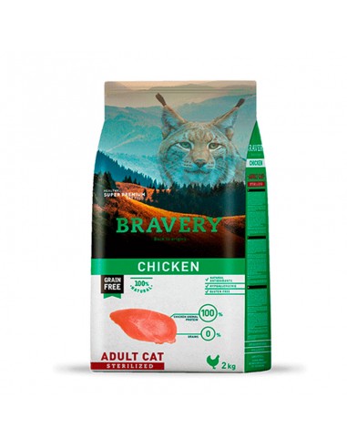  Bravery Adult Cat Sterilized Pollo 7 Kg - Alimentos para Gatos - Puppies House-$ 46.570